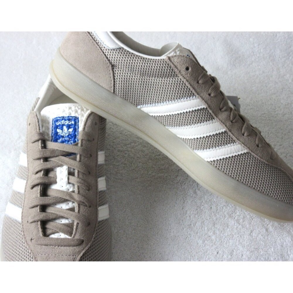 Adidas Men's Gazelle Indoor Pro Shoes Brown Charcoal White Sizes NIB JS0666 - Picture 4 of 5